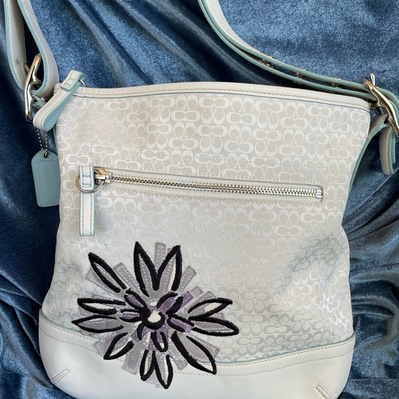 Coach Bags Rare Coach Bag Flowers And Bees White Crossbody Darling Bag For Your Essentials
